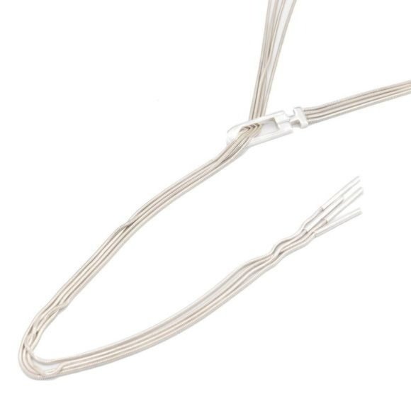 Gucci Sterling Silver Three Strand Lariat w Square G Clasp - Picture 2 of 14